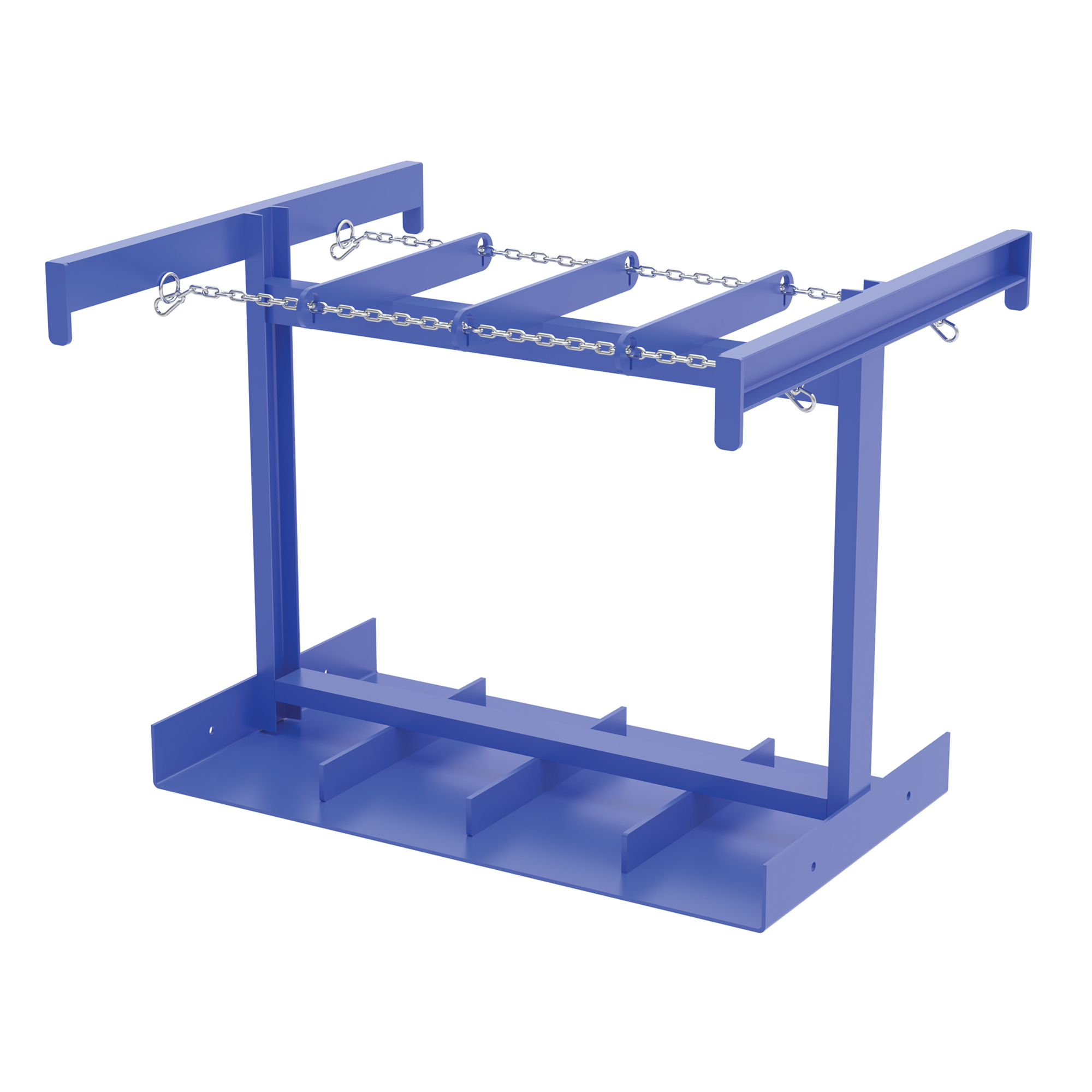 Vestil Cylinder Caddy - Fork Mounted, 8 Cylinders, 800 Lb. Capacity, 35.25in. Height, 38.25in. Width, 46.38in. Depth, Model# CYL-P-8